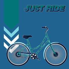 Bicycle Poster Vector Illustration - Vector