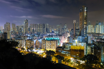 Fototapeta na wymiar 香港 ガーデン・ヒル 夜景