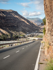 Gran Canaria road into the mountains