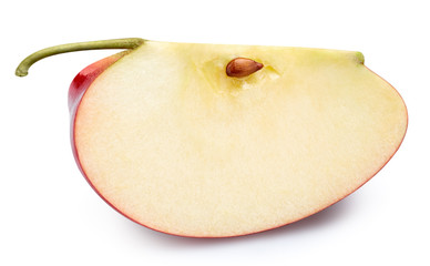 Red apple isolated on white