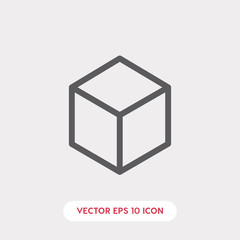 cube icon vector