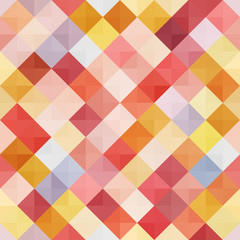 Pastel Seamless Pattern with Diamond Shapes