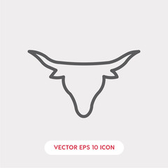 bull icon vector
