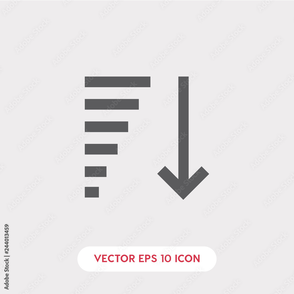 Poster arrow list icon vector