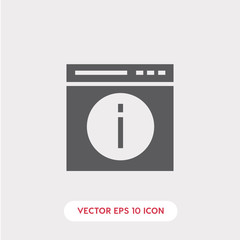 web page error icon vector
