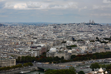 Naklejka premium wonderful panorama of the Parisian city