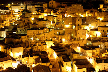 Matera, Italy – night view