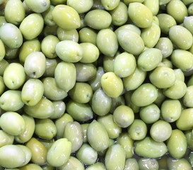 green olives just harvested