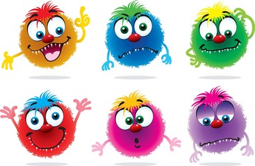 Collection hairy character