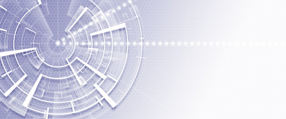 Abstract soft blue technology concept. background illustration
