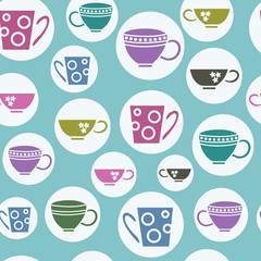 Garden Tea Party Seamless Pattern