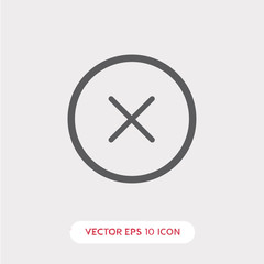 cancel icon vector