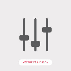 Music settings icon. Music settings icon vector. Linear style sign for mobile concept and web design. Music settings symbol illustration. vector graphics - Vector	
