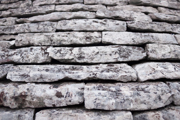 wall of gray texture stones, background