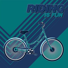 Bicycle Poster Vector Illustration - Vector