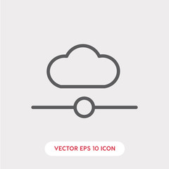 cloud server icon vector