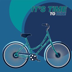 Bicycle Poster Vector Illustration - Vector