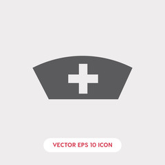 medical hat icon vector