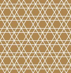 Abstract Geometric Seamless pattern .White lines on brown background