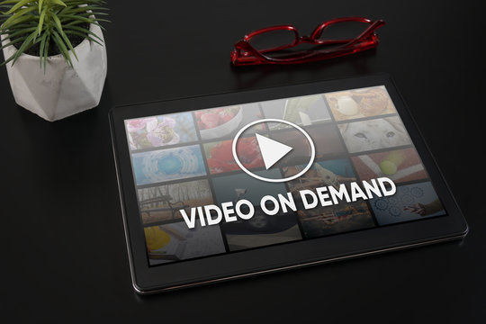 Video On Demand television internet stream multimedia concept