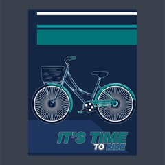 bicycle wheel shirt. Life is better on a bike. Stylish tee print - Vector