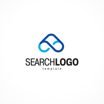 Search logo bunoculars