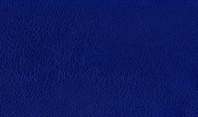 Deep dark blue color luxury genuine cow leather texture background. Close up photography of sofa, chair, interior, auto seat cover