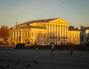 Old house and square