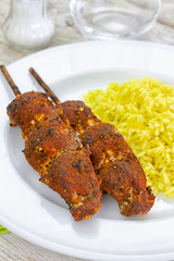 brochettes de poisson tandoori