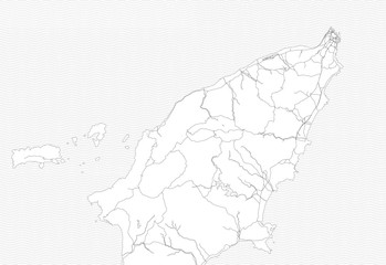 Area map of Rhodes, Greece