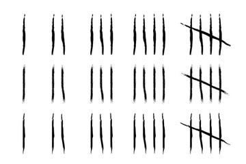 Hand drawn Tally marks