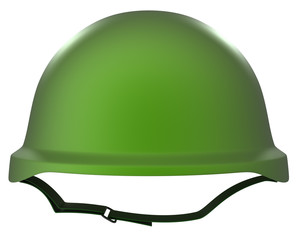 Army helmet. isolated. white background. 3d