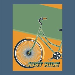 cycling vector poster - Vector