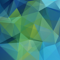 Background of green, blue geometric shapes. Mosaic pattern. Vector EPS 10. Vector illustration