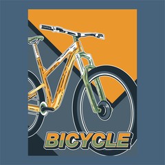 cycling vector poster - Vector