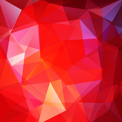 Background made of red triangles. Square composition with geometric shapes. Eps 10