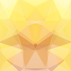Abstract polygonal vector background. Yellow geometric vector illustration. Creative design template.