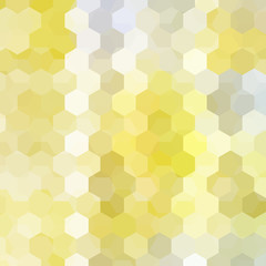 Fototapeta na wymiar Abstract background consisting of yellow, white, gray hexagons. Geometric design for business presentations or web template banner flyer. Vector illustration
