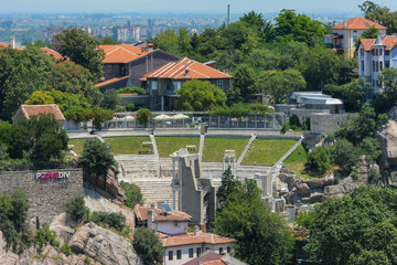 Plovdiv city, european capital of culture 2019, Bulgaria. Ancient Plovdiv is UNESCO's World Heritage.