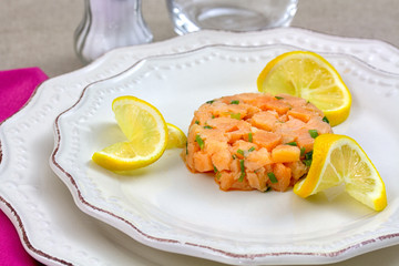 tartare de saumon