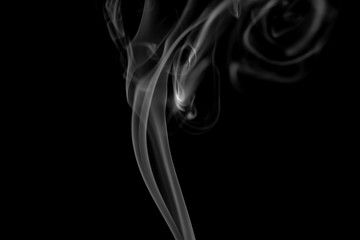 Obraz premium Smoke on black background