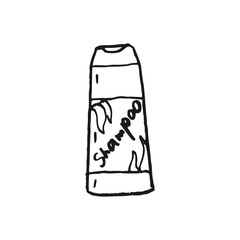 shampoo vector doodle sketch isolated on white background