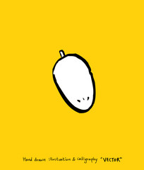 농산물 일러스트 / 손으로 그린 과일과 채소 그림