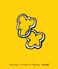 농산물 일러스트 / 손으로 그린 과일과 채소 그림