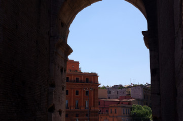 vue sur Rome depuis le Colisée