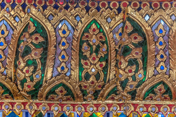 thai ornament of gold and stones