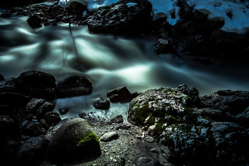 Creek in austria winter