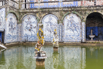 Palacio dos Marqueses da Fronteira in cloud day