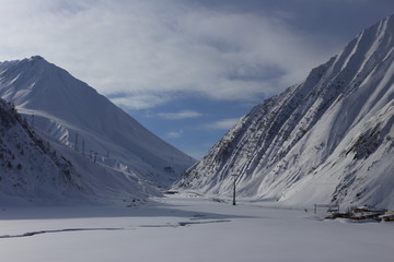 Caucasus mountains. Georgian Military Road. Georgia