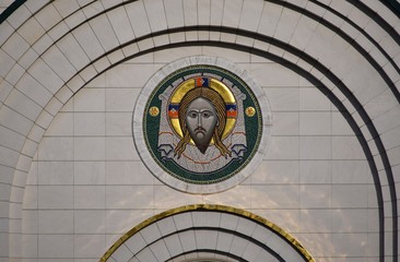 Icon of Jesus on the Orthodox Church